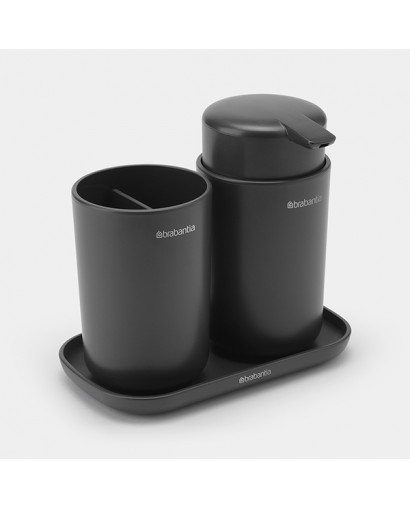 Brabantia Set accessori da bagno grigio