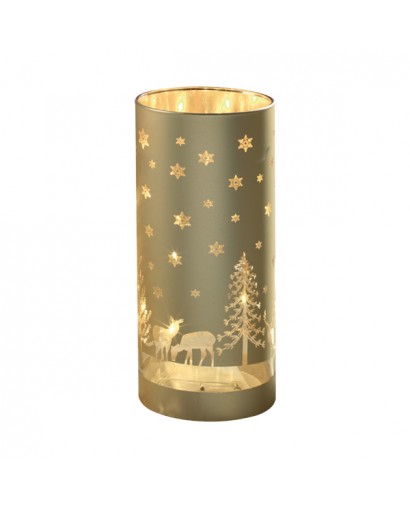 Mascagni Set 3 bicchieri led oro h 20