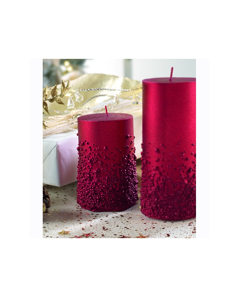 Mascagni Candela cilindro rosso h 15