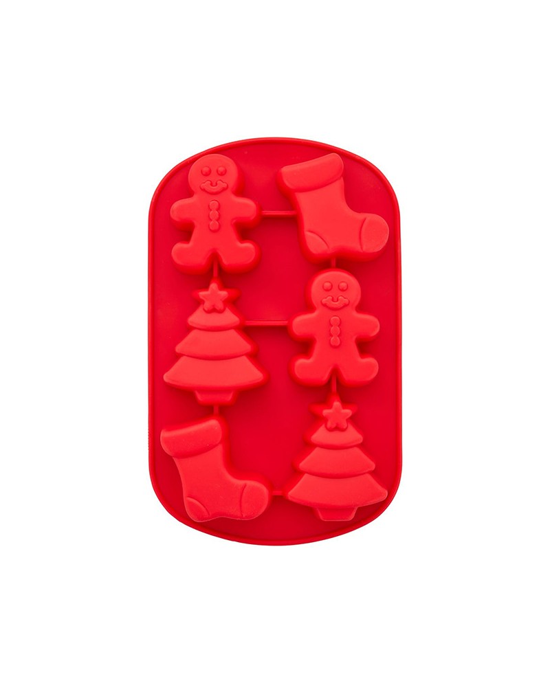 Wilton Stampo in silicone calza, pan di zenzero e albero