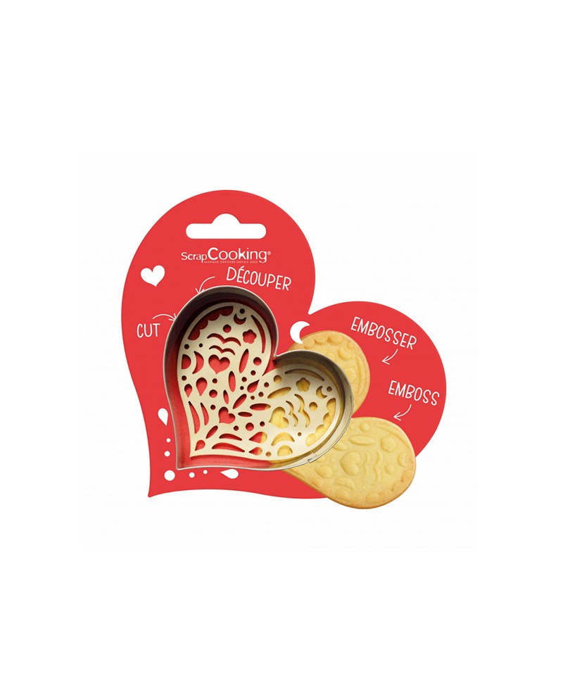 Scrapcooking Tagliabiscotto e goffratore cuore