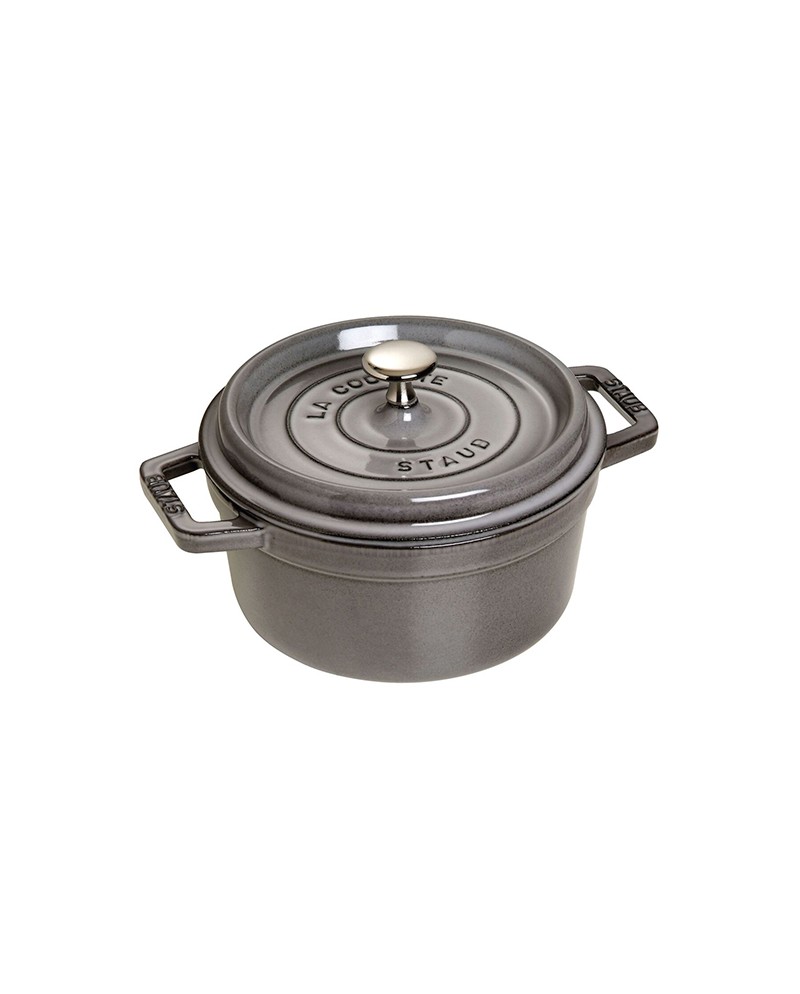 Staub Cocotte tonda grigio d. 20