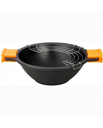 Bra Efficient wok con coperchio d. 24