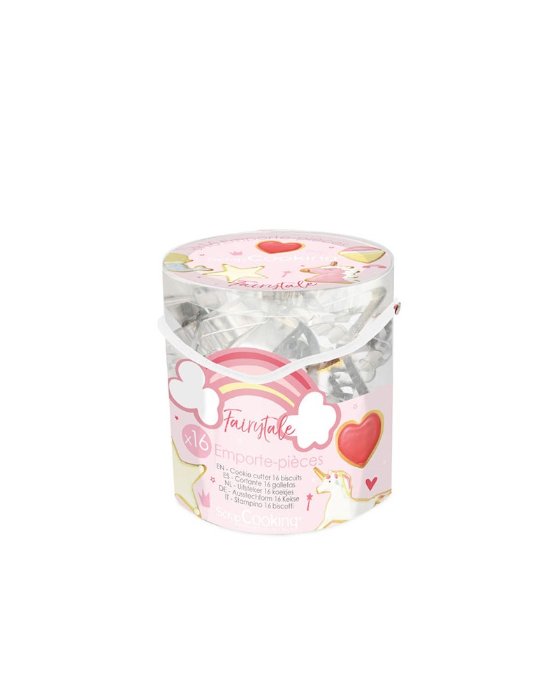 Scrapcooking Set 16 tagliabiscotti tema fiabe