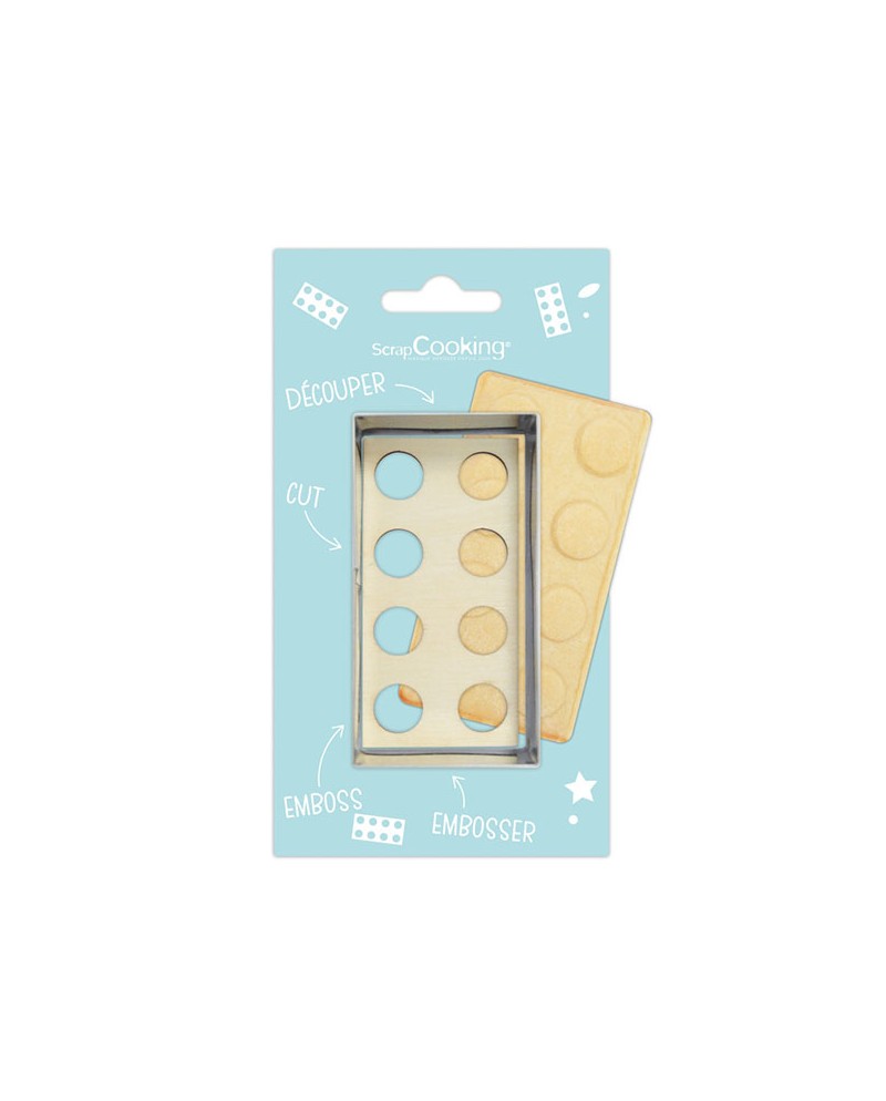 Scrapcooking Tagliabiscotto e goffratore mattoncino