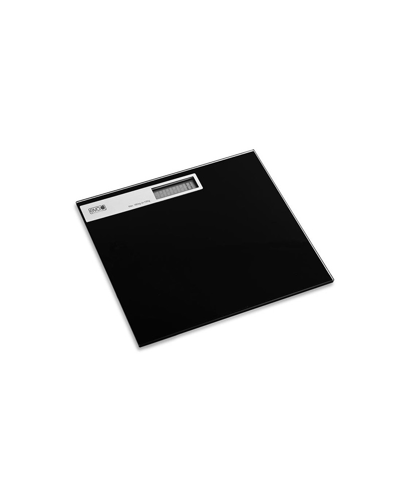 Eva Bilancia pesapersone vetro e alluminio nero digitale
