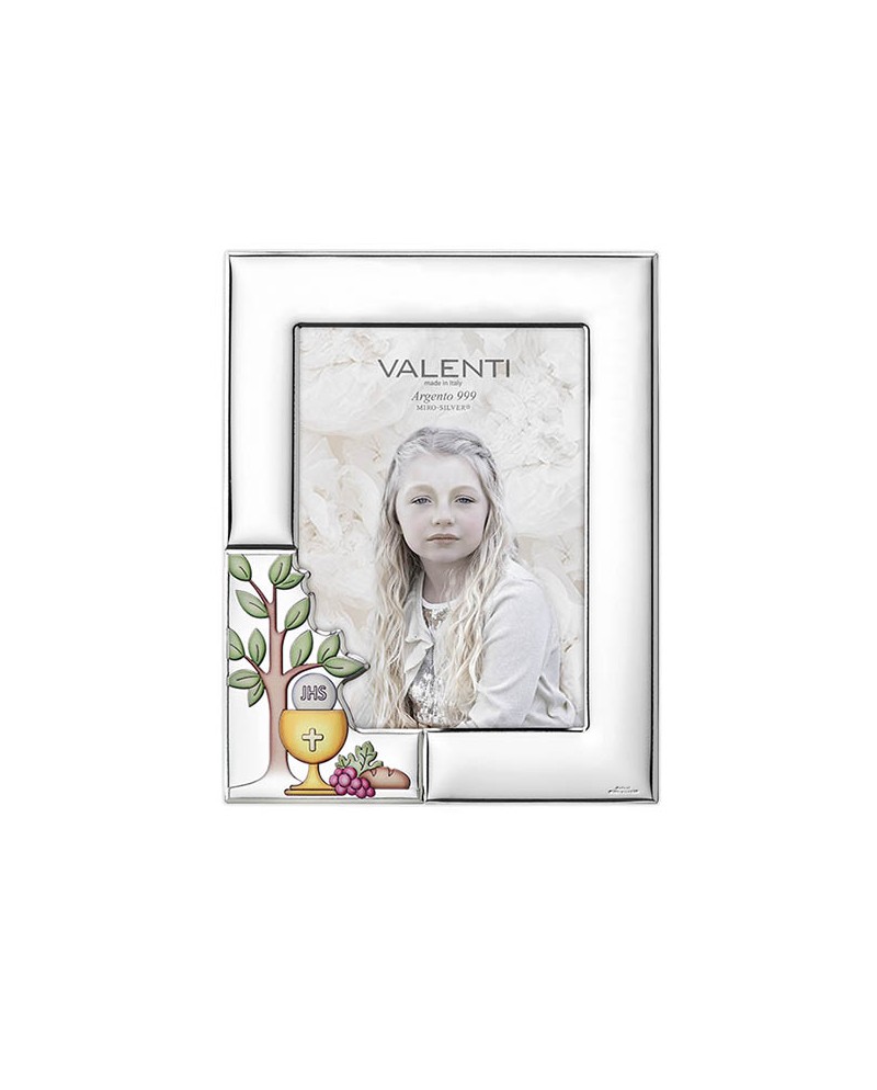 Valenti Portafoto comunione albero della vita colorato 13 x 18