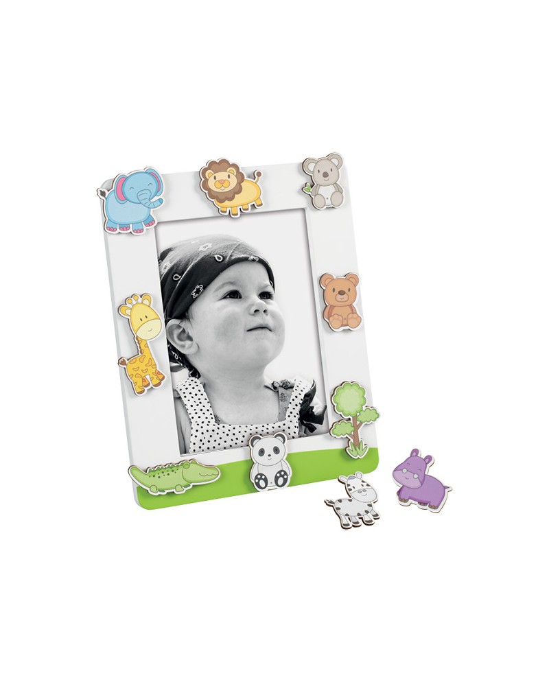Mascagni Kids portafoto in mdf laccato e stickers 13 x 18