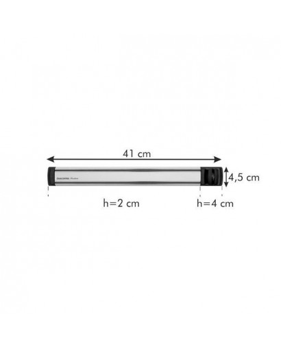 Tescoma President barra magnetica porta coltelli con affilatore
