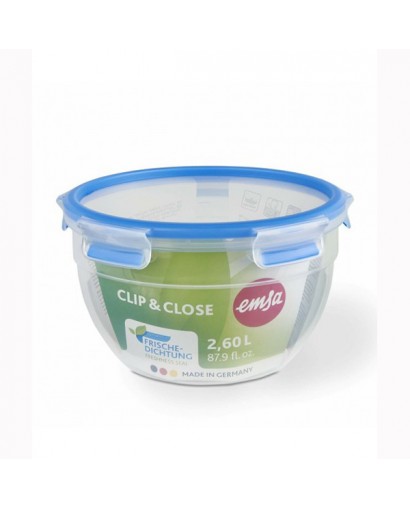 Emsa Clip & Close contenitore salvafreschezza rotondo 2,6 l