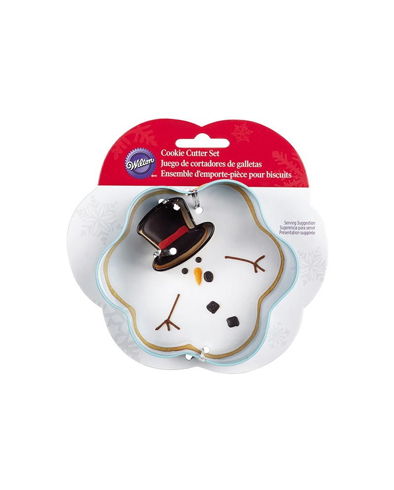 Wilton Set 2 tagliapasta pupazzo di neve con cappello