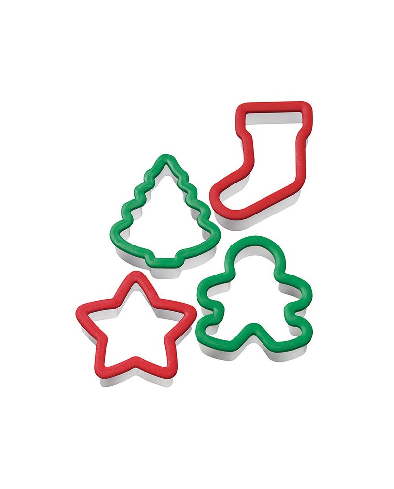 Wilton Set 4 tagliapasta grippy natalizio