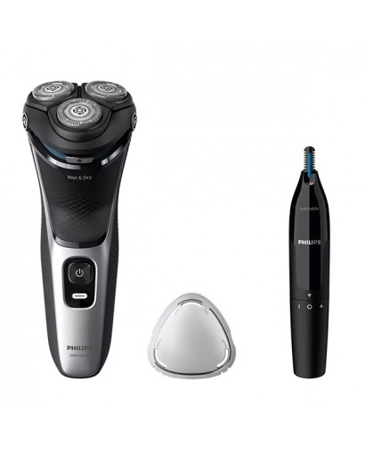 Philips S3143 serie 3000 rasoio elettrico + rifinitore peli