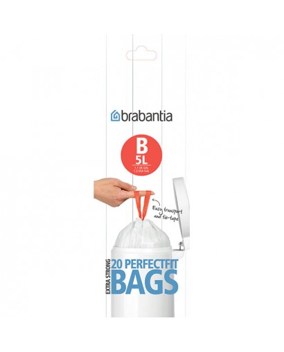 Brabantia Sacchetti in rotolo per rifiuti 5 l