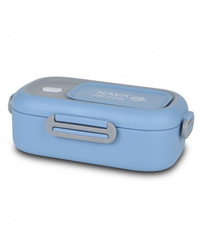 Nava Lunch box inox blu