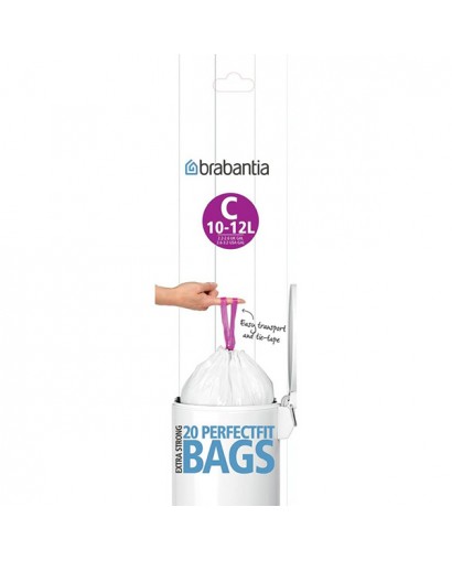 Brabantia Sacchetti in rotolo per rifiuti 10/12 l