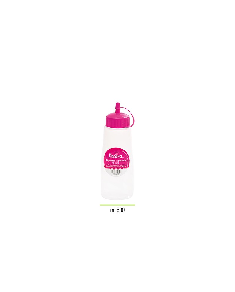 Decora Dispenser con tappo fucsia 500 ml