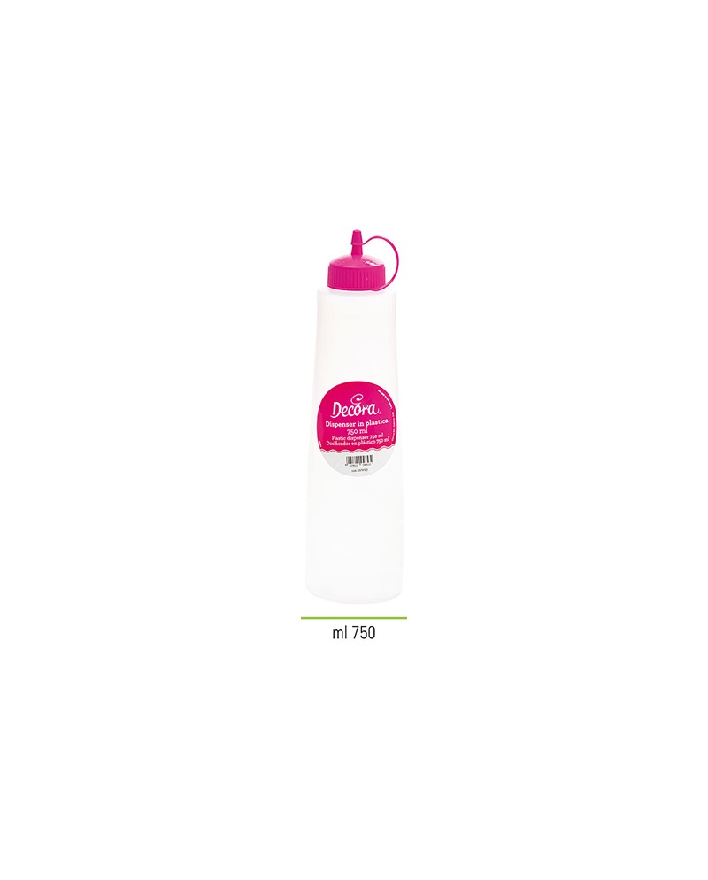 Decora Dispenser con tappo fucsia 750 ml