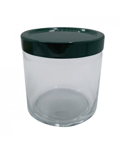 Ottinetti Contenitore vetro coperchio verde 0,75 l