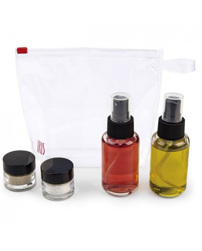 Iris Set condimento da viaggio in vetro