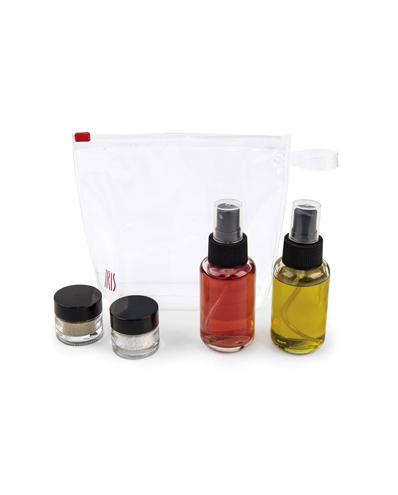 Iris Set condimento da viaggio in vetro