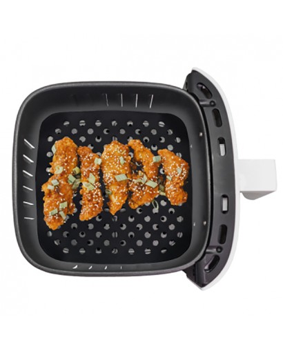 Nerthus Tappetino per friggitrice ad aria in silicone perforato quadrato