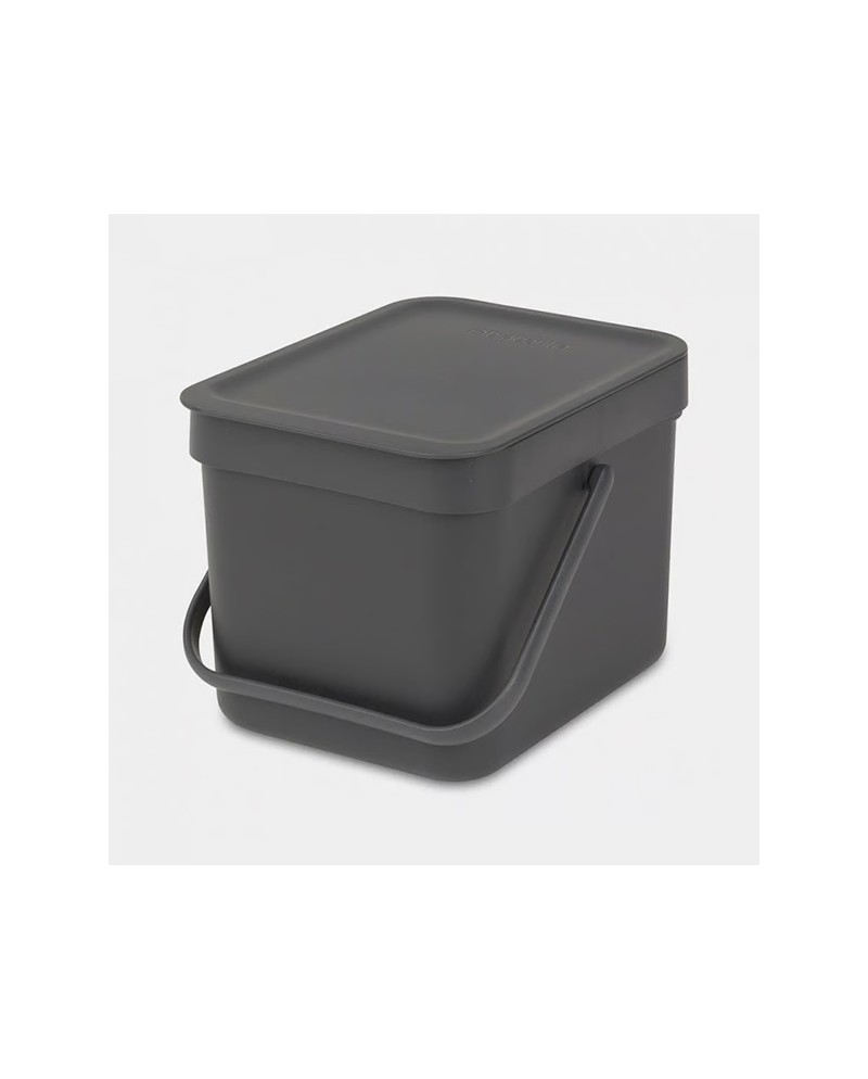 Brabantia Sort & Go pattumiera 6 l plastica grigio scuro