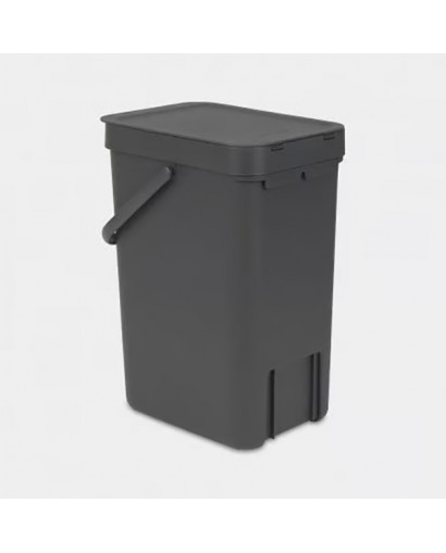 Brabantia Sort & Go pattumiera 12 l plastica grigio scuro