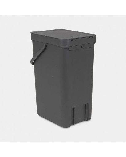 Brabantia Sort & Go pattumiera 25 l plastica grigio scuro