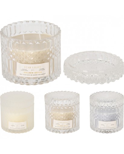 Koopman Barattolo di vetro con candela