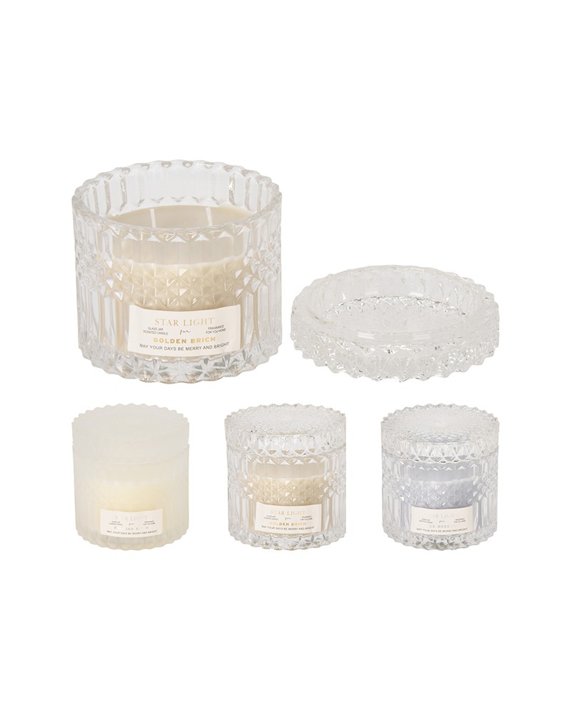 Koopman Barattolo di vetro con candela