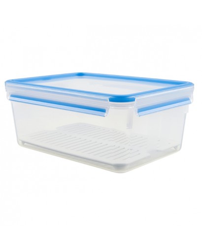 Emsa Clip & Close contenitore rettangolare con griglia 3,7 l