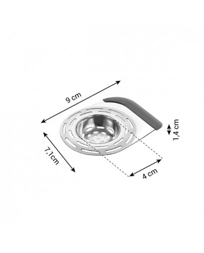 Tescoma Presto filtro lavello con spatola