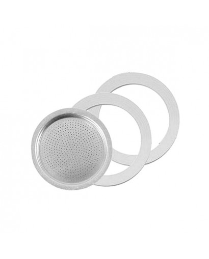 Ilsa Set 2 guarnizioni + piastrina caffettiera Carmencita 1 tazza