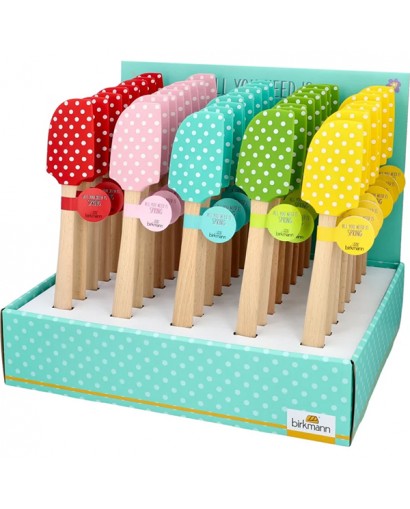 Birkmann Spatola in silicone pois rosso