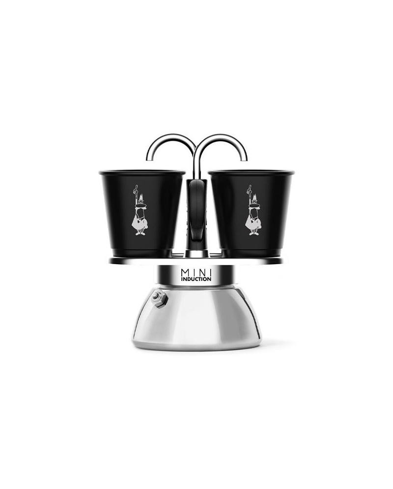 Bialetti Caffettiera mini induction + 2 bicchieri