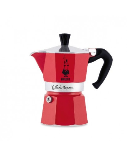 Bialetti Moka express caffettiera rossa 3 tazze