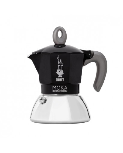 Bialetti Moka induction caffettiera nera 4 tazze