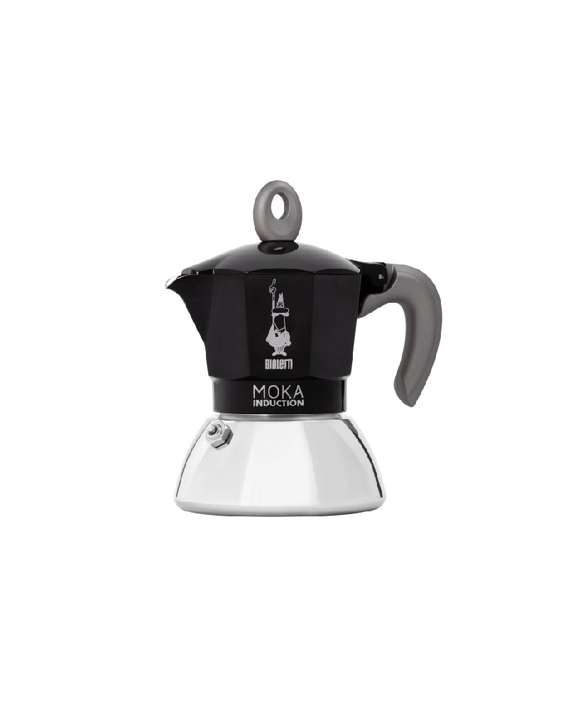 Bialetti Moka induction caffettiera nera 4 tazze