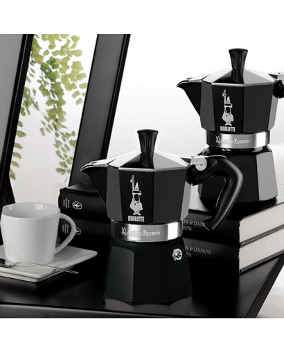 Bialetti Moka express caffettiera nera 3 tazze