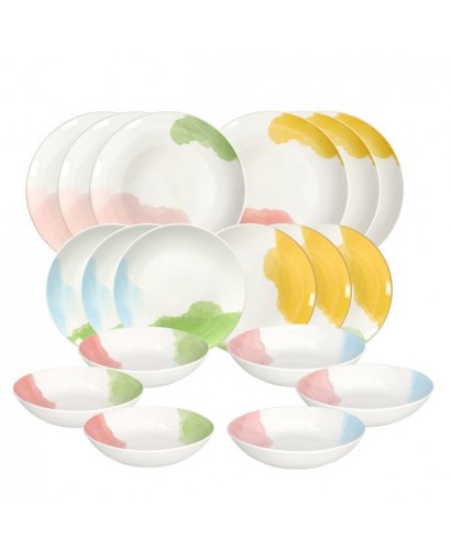 Tognana Madison aquerello servizio tavola 18 pezzi