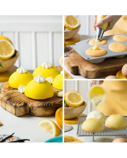 Decora Stampo in silicone mezza sfera 8 cm