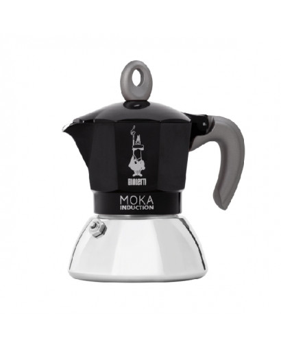 Bialetti Moka induction caffettiera nera 6 tazze