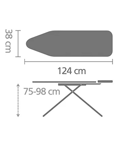 Brabantia Asse da stiro B portacaldaia spring bubbles