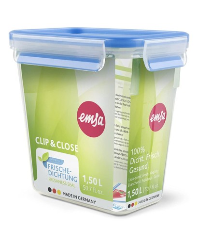 Emsa Clip & Close contenitore rettangolare alto 1,50 l