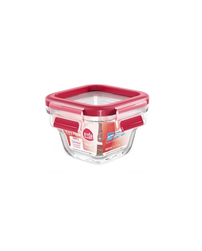 Emsa Clip & Close vetro contenitore quadrato 180 ml
