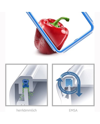 Emsa Clip & Close contenitore rettangolare alto 1,50 l