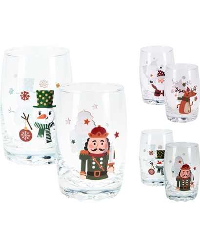Koopman Set 2 bicchieri decoro natale