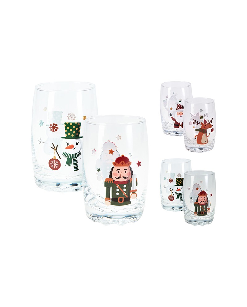 Koopman Set 2 bicchieri decoro natale