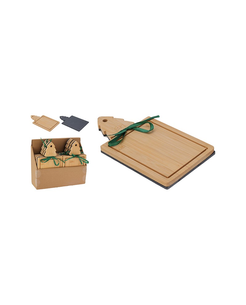 Koopman Set 2 taglieri legno e ardesia